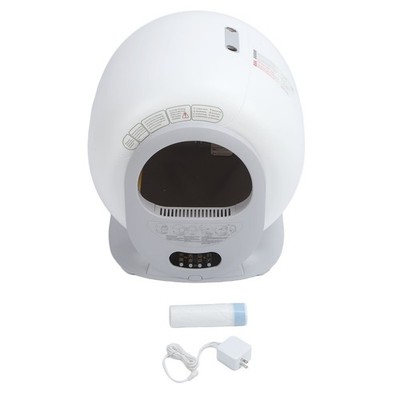 Auto Cat Litter Box Self Cleaning Large Capacity Silent Smart Cat Toilet Box SET