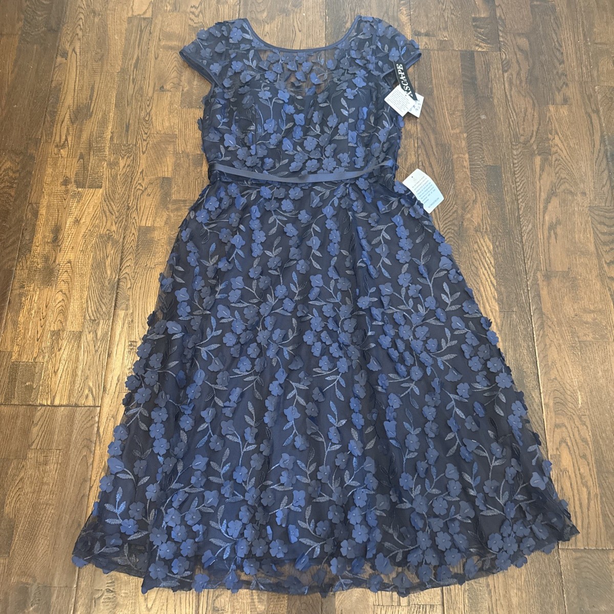 xscape floral pattern lace midi dress Xscape Womens Lace Floral Midi Dress