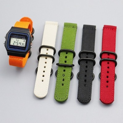 High Quality Nylon Watch Band Sports Strap 18mm for Casio F84/F91/F91W/F94/F105