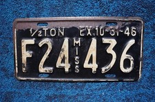 1946 Mississippi TRUCK License Plate