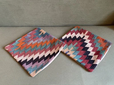 Original Kelim Pillow / Anatolia / 40x40 / 2X - Bild 1 von 4