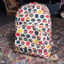 Roxy Quiksilver Zaino Borsa Bianco Multicolore Pois Scuola Palestra