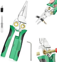 8-In-1 Abisolierzange Mit SpannungsprüFer, Multifunktions-Zange Zum Schneiden,