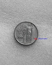 Moneta 100 Lire 1955 Ita.Molto rara, errori / difetti di conio. Cond. buona BB+.