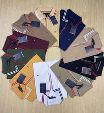 Tommy Hilfiger Polo Shirt Men's Regular Fit Zip Neck Soft Stretch Cotton