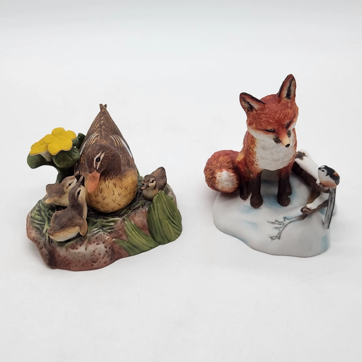 Conversation by Peter Barrett - 1985 The Franklin Mint – Keramikfigur mit Vögeln