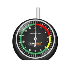 SAFELIFE Tire Tread Depth Gauge, Dial Type Tire Tread Depth Gauge Professiona...