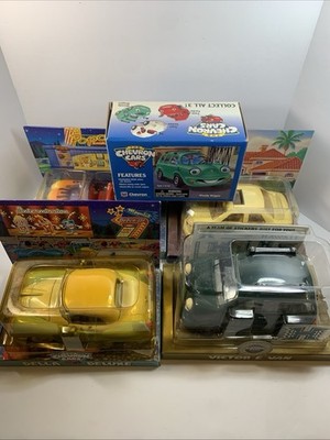 Lot Of 5 Vintage Chevron Toy Cars Wendy, Leslie, Della, Hank, & Victor All New