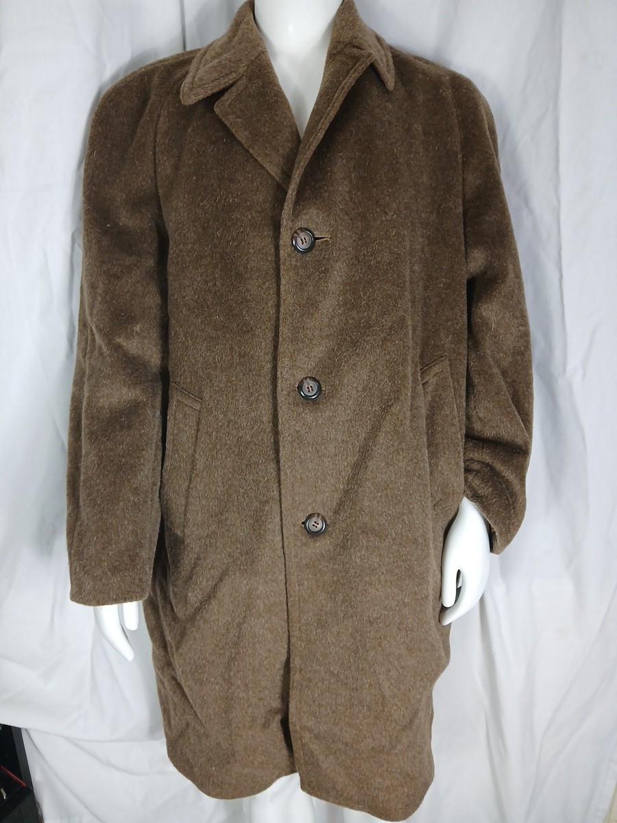Moss Bros Covent Garden Full Length Brown Button Up Trench Coat