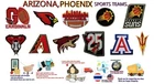 ARIZONA.PHOENIX Sports Teams Logo Patches Embroidered,iron ,sewing On Clothes