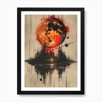 Apokalypse 1 Kunstdruck gerahmt Wandbild Poster Leinwanddruck Bild