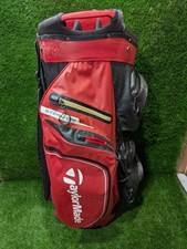 Taylormade Storm Dry Golf Cart Bag Red | 14-Way Divider | No Rain Cover
