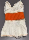 Barbie Vintage 1974 Free Moving Cara Original Orange White Jumper Jumpsuit 7283
