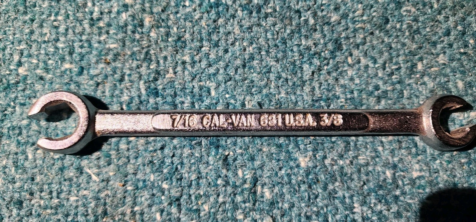 CAL-VAN Tools 681, 7/16" x 3/8" Flare Nut Line Wrench Combination SAE USA! Nice!