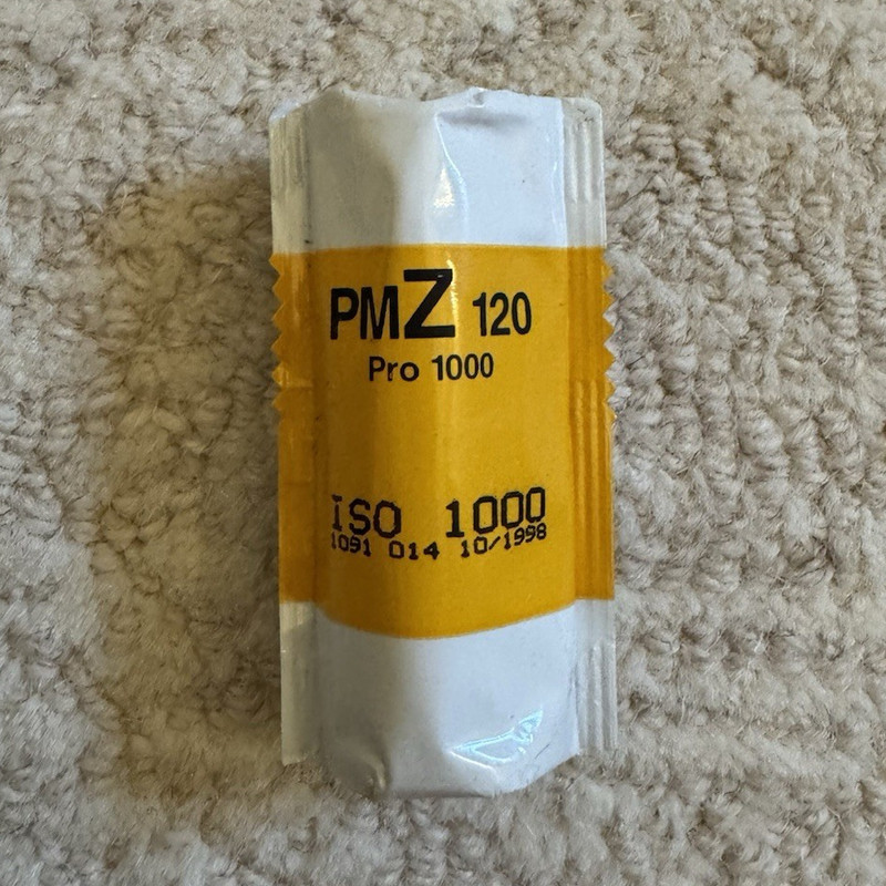 Kodak Pro PMZ 120 Black & White 120 Film 1000 ISO 12 Exp 10/1998