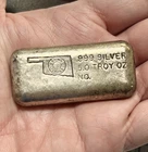 RARE Brown Materials Co 5oz Fine Silver Shawnee Oklahoma X-Ray Film Bar