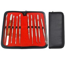 10 Pcs/Set Dental Lab Stainless Steel Kit Sculpture Knife Wax Carving Instrument