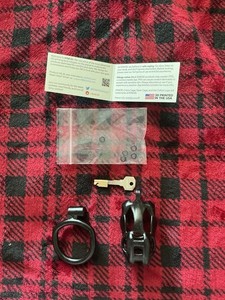 Cobra Chastity Cage, Size 2 Base Ring,  and Lock and Key
