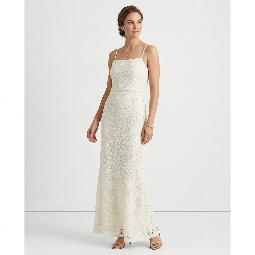 Beige Lace Maxi Dresses for Women for sale | eBay