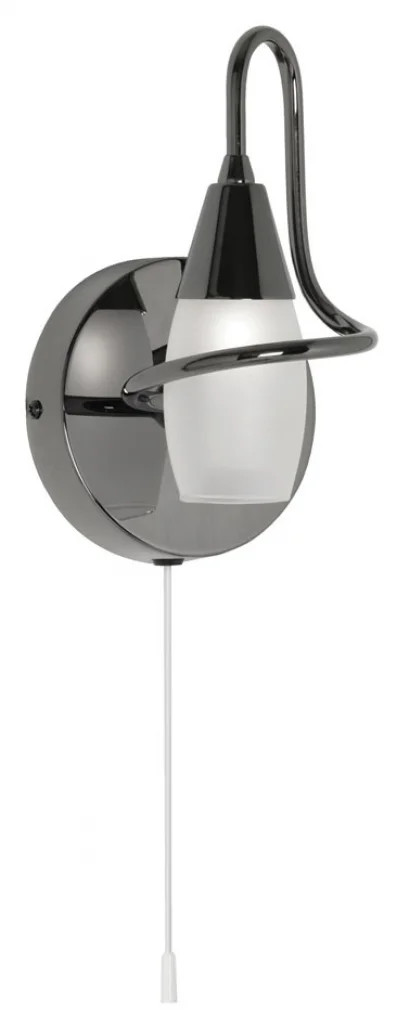 Wall Light Black Tara Mirror Oaks Lighting 5327/1 MB