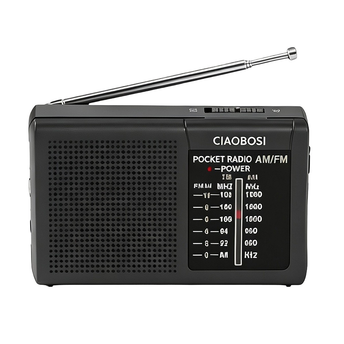 Petite radio portable AM FM à pile avec haut-parleur pour senior