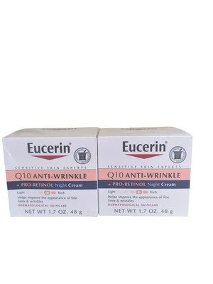 2x Eucerin Sensitive Skin Experts Q10 Anti-Wrinkle Face Creme 1.70 oz