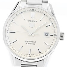 Orologio Uomo Automatico TAG HEUER Carrera Calibro 5 WAR211B Quadrante Argento_908544