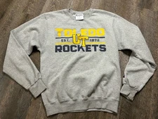 Toledo Rockets Champion Crewneck Sweatshirt Adult Size Small Gray