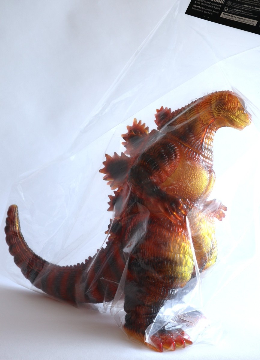 Giant Godzilla 1995 DesuGoji Marmit Medicomtoy Clear Orange