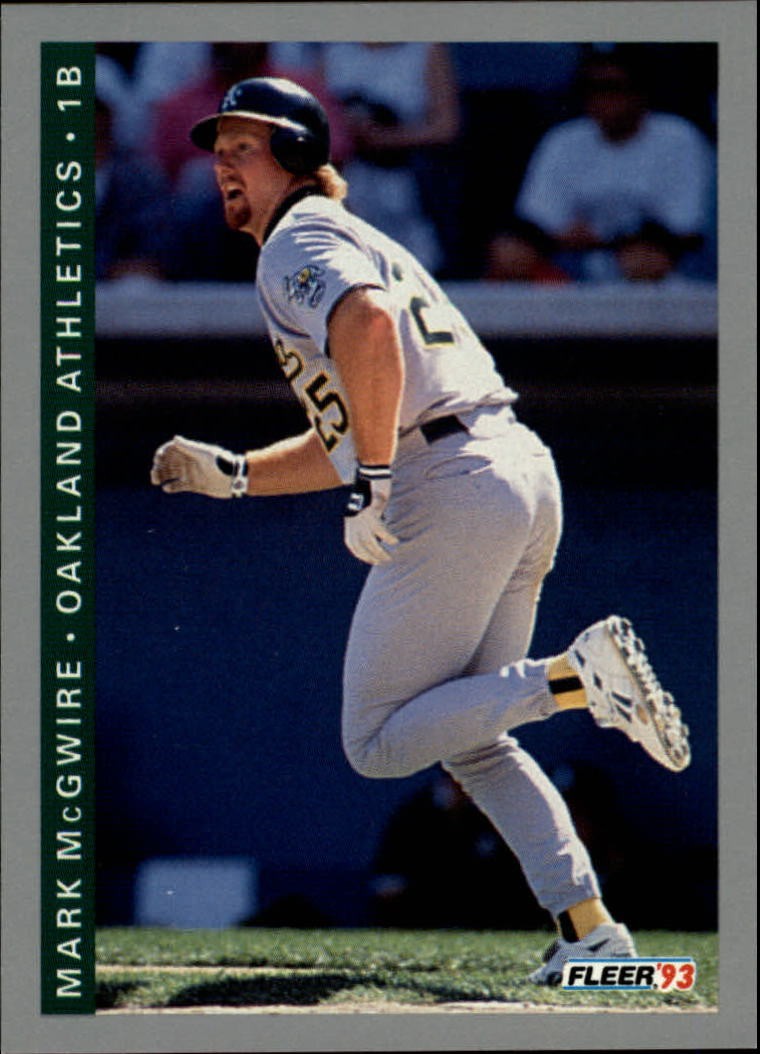 1993 Fleer #296 Mark McGwire - BB