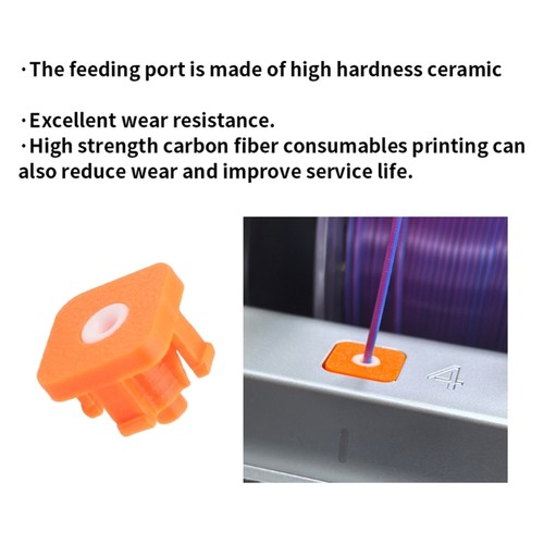 4Pcs/set Ceramic Guard Adapter Feed Protector Replacement For S1C 3D Printer - Picture 2 of 8