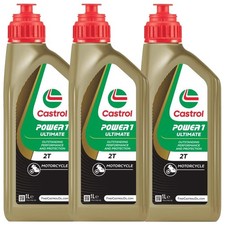 3LT OLIO MISCELA MOTORE MOTO CASTROL POWER1 ULTIMATE 2T 100% SINTETICO EX TTS