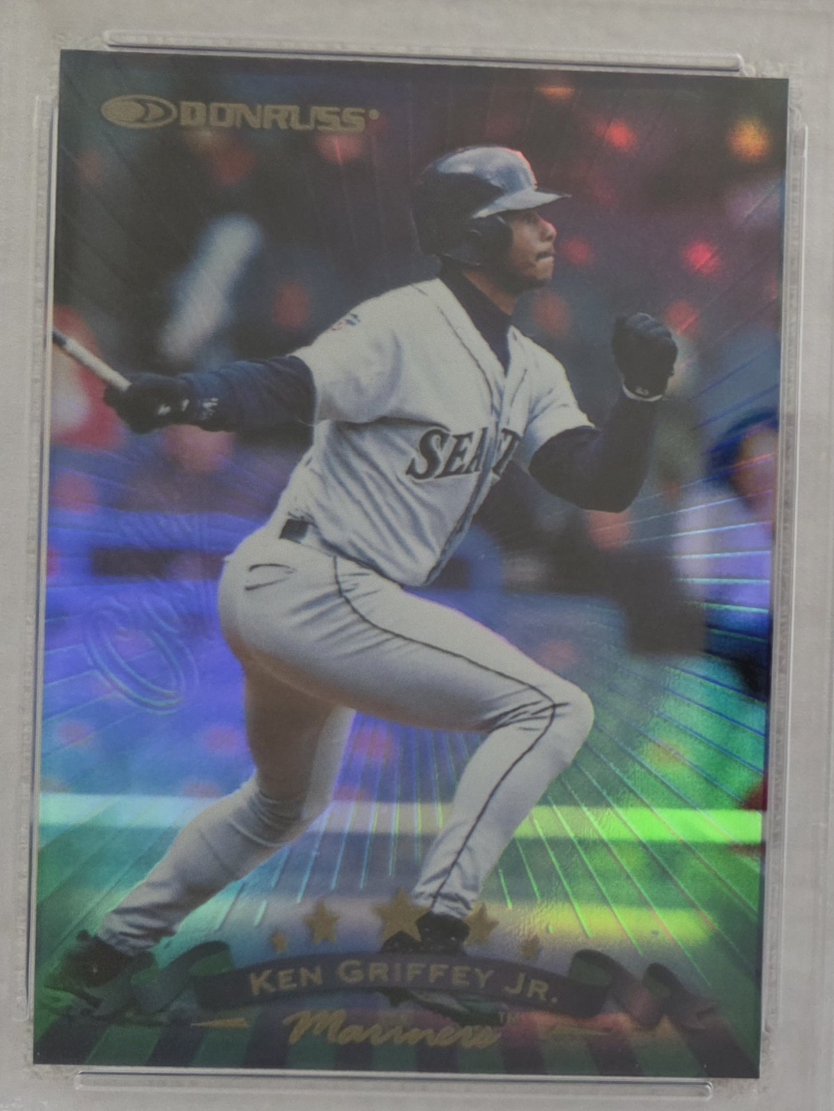 1998 Donruss Prized Collection Ken Griffey Jr. #PC28 PSA 9 view 2