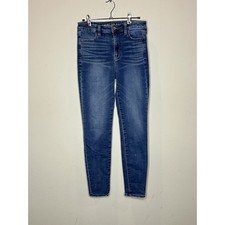American Eagle Super Hi Rise Jeggings Women's Size 4 Dark Wash Super Stretch