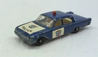 Lesney Matchbox Toys MB55b Ford Fairlane Police Car DARK BLUE