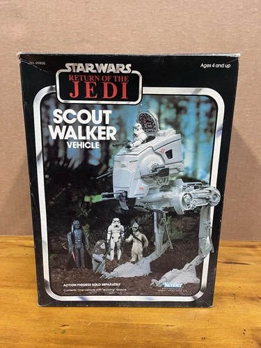 Star Wars AT-ST Scout Walker Hasbro Kenner Action Fleet / POTF Vehicle Toy