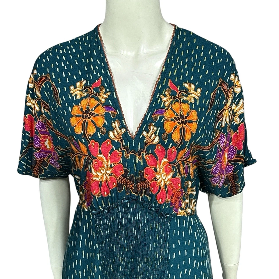 Vestido Anthropologie Blank London para mujer talla única floral calzoncillo midi kimono boho Foto 3 de 4