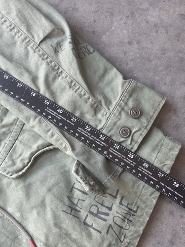 Polo Ralph Lauren M-67 Peace Military Field Jacket Combat Green Rare Pins Size L - Imagen 15 de 15