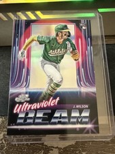 ‘25 Topps Cosmic Chrome Jacob Wilson Ultraviolet Beam Insert Refractor RC #UB-9 