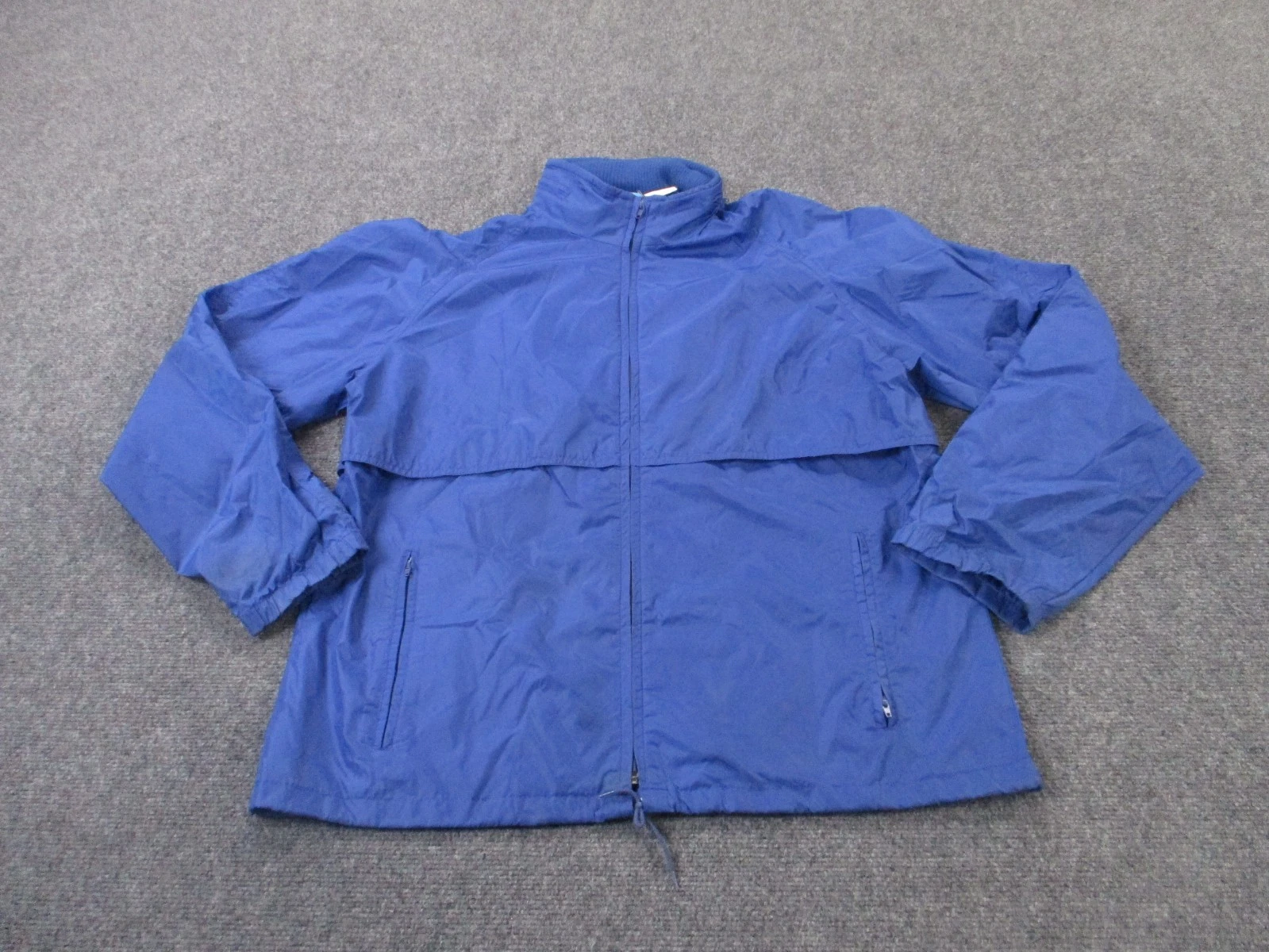Vintage Woolrich Jacket Mens M Blue Barn Rain Teton Coat Outdoors Hiking Vented