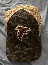 Atlanta Falcons Camo New Era 39Thirty Fitted Hat Adult Size S/M NFL Military