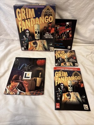 Grim Fandango Lucas Arts windows 95/98 with big box PC Very Good Condition