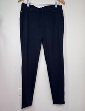 TIME AND TRU Pull-On Fitted Knit Jegging Pants Black Size L 12-14 NEW