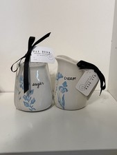 Rae Dunn Floral Sugar  Creamer Set - Blue Wildflowers New with Tags 