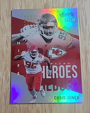 2021 Absolute CHRIS JONES Unsung Heroes Red /75 #UH8 Kansas City Chiefs SP