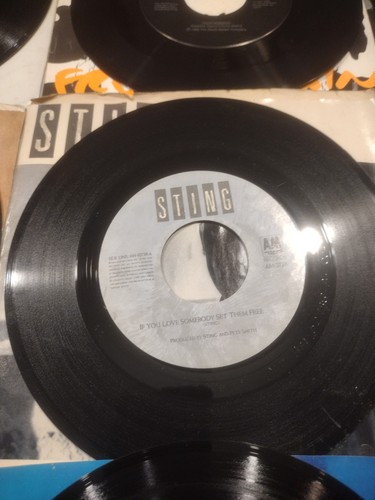 (20) 45 rpm 7" Vinyl Records Jukebox Collection Lot 1980's With Picture Sleeves - Picture 12 of 21