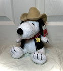 Exclusive Cedar Fair Peanuts Snoopy Sheriff Plush w/ Cowboy Hat Plushie Knotts — photo 1