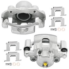 Pair Front Brake Calipers W Bracket Fits 1986-1988 Nissan Pickup Multi 2.0l