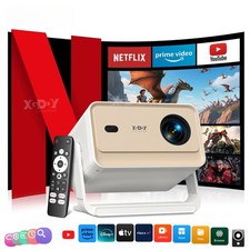 Projector 4K Voice Control Smart Android TV Whale OS 32GB ROM for Outdoor Movie