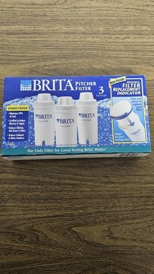 Brita Standard Filter Pitcher Replacement Filter NEW 3 Pack Water Filters Sealed